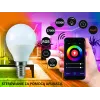 Розумна світлодіодна лампа Sanico Goldlux Wi-Fi E14 G45 5.5W ТЕПЛИЙ 2700K~ХОЛОДНИЙ 6500K + RGB TUYAsmart – 313799