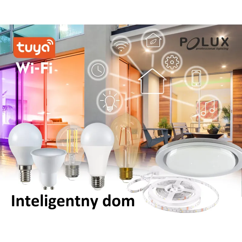 Розумна світлодіодна лампа Sanico Goldlux Wi-Fi E27 з ниткою розжарення ST64 4.9 Вт, тепла 1800K ~ 2700K, TUYAsmart – 313829