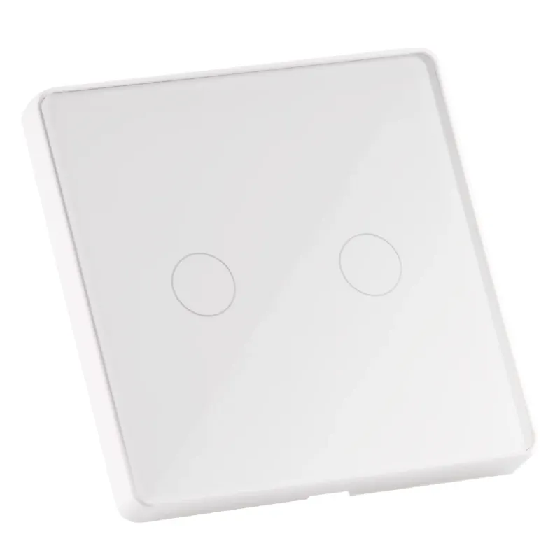 Подвійний сенсорний вимикач Sanico Goldlux Wi-Fi SMART білий з конденсатором TUYAsmart IP20 – 314345
