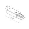 Токоввід Nowodvorski 9463 Profile Power End Cap IP20 чорний