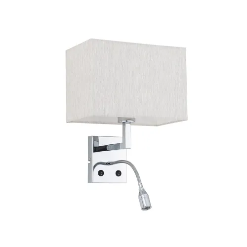 Бра, настінний світильник Nowodvorski 11785 Hotel Mood E27+LED 2x10W+2.2W 4000K IP20 світло-бежевий