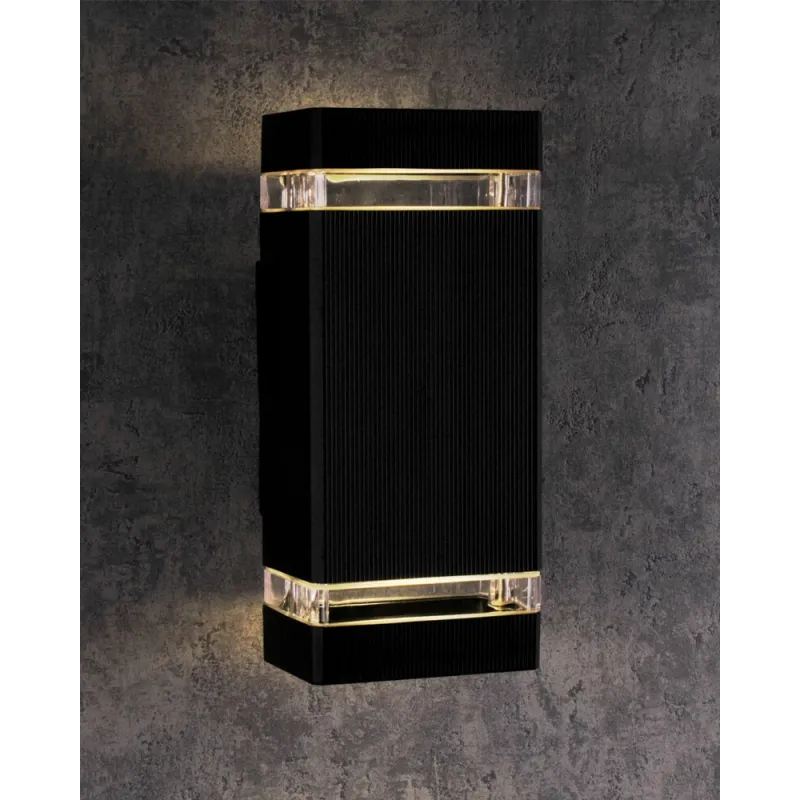 Вуличний світильник Goldlux 307866 Gilbert GU10 2x10W IP44 чорний