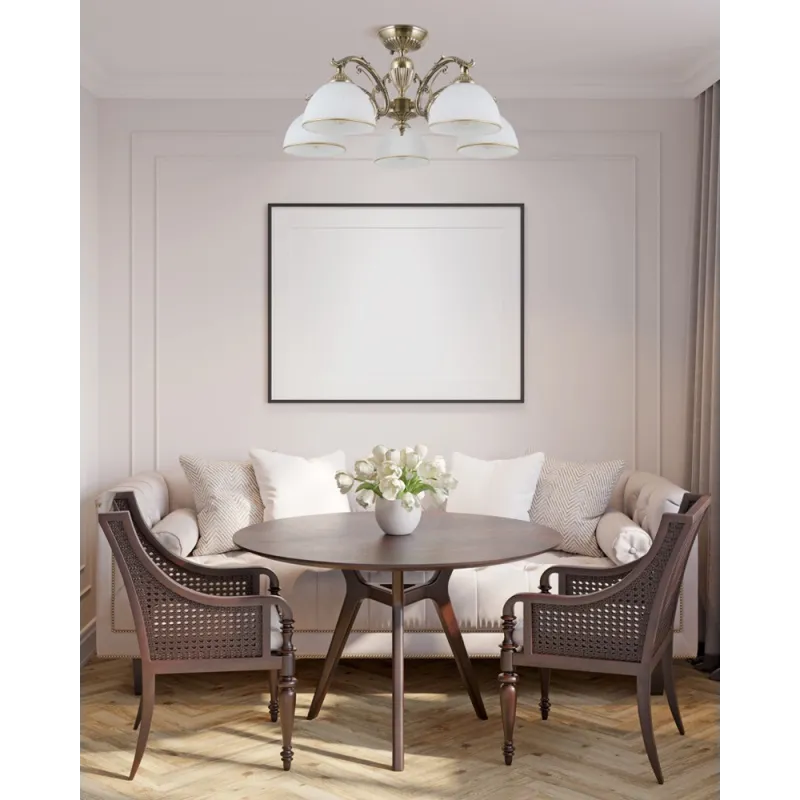 Люстра Italux PND-5122-5 Feneza E27 5x40W IP20 бронзова